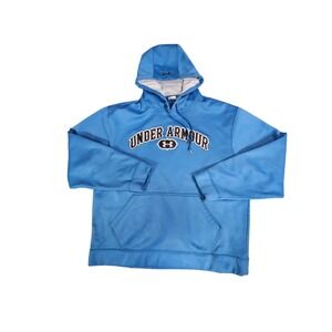 Blue under armour men’s large embroidered hoodie